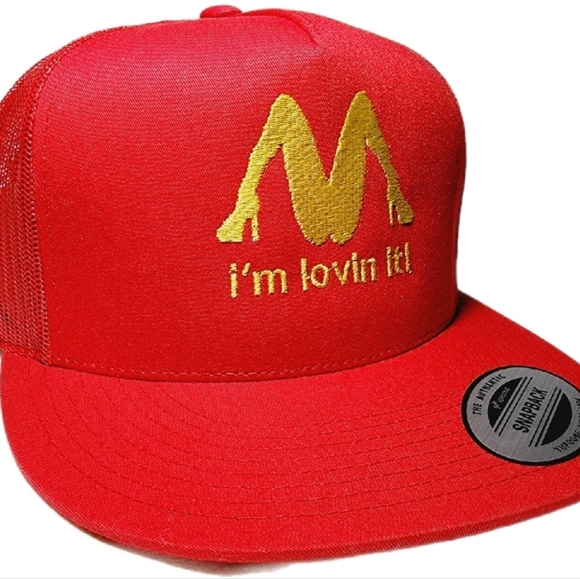 M i'm lovin it! Mesh Adjustable Snapback Direct Embroide… - Picture 3 of 5
